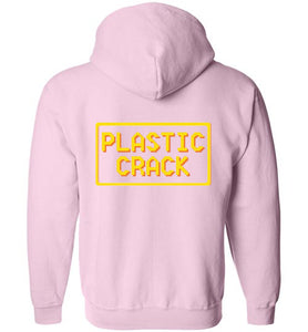 Plastic Crack: Full Zip Hoodie (Back)