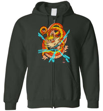 Dragon-snarf: Full Zip Hoodie