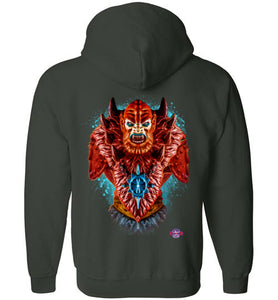 Master of Beasts: Full Zip Hoodie (Back)