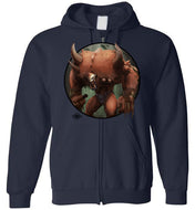 Monstrous Beast: Full Zip Hoodie
