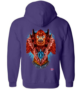 Master of Beasts: Full Zip Hoodie (Back)