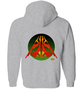 Raider of Wind v2: Full Zip Hoodie (Back)