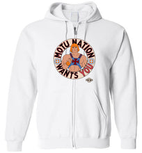 MOTU Nation Want's YOU: Full Zip Hoodie