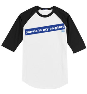 Jarvis is my co-pilot: 3/4 Sleeve Jersey