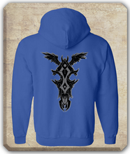 4H Wing Skull Logo Full Zip Hoodie - Mythic Legions