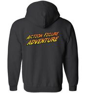 Action Figure Adventure: Full Zip Hoodie (Back)